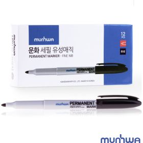 Перманентный маркер Munhwa черный, пулевидный, 1,5мм FPM-01 (артикул 16230723) – фото 2