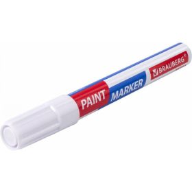 Лаковый маркер-краска BRAUBERG EXTRA paint marker 4 мм, белый, улучшенная нитро-основа, 151978 (артикул 16727466) – фото 2