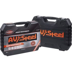 Набор инструмента AV STEEL 144 предмета 1/4"",3/8"",1/2"" профессиональный AV-011144 (артикул 17441532) – фото 2