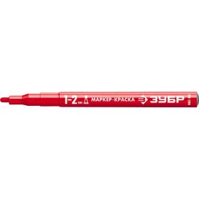 Маркер-краска ЗУБР Профессионал МК-200 красный, 1-2 мм 06326-3 (артикул 17618172) – фото 1