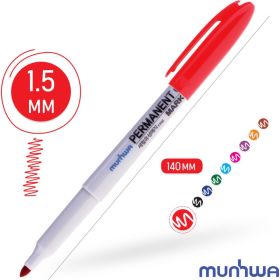 Перманентный маркер Munhwa красный, пулевидный, 1,5мм FPM-03 (артикул 16230672) – фото 5