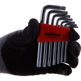 Набор ключей Г-образных TORX с отверстием TH10-TH40 7 предметов AV Steel AV-367307 (артикул 15909895) – фото 3