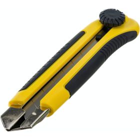 Строительный нож Biber 50122 усиленный, обрезиненный корпус тов-203147 (артикул 20515300) – фото 1