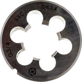 Плашка, трубная коническая R 3/4 дюйма 9ХС ТМ Туламаш 57986 (артикул 15826467) – фото 1