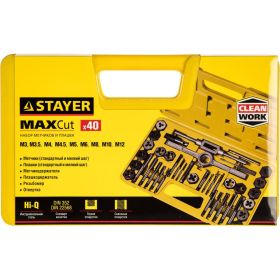 Набор метчиков и плашек STAYER MASTER 40 предметов 2805-H40_z01 (артикул 15889402) – фото 3