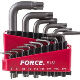 Набор Г-образных ключей FORCE Т6-Т60 15 предметов 5151 (артикул 15602799) – фото 1