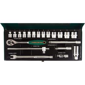 Набор торцевых головок (3/8"DR; 6-23 мм; 20 предметов) Jonnesway S04H3120S (артикул 13938500) – фото 4