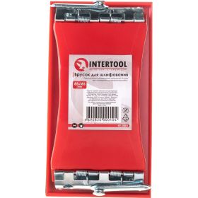 Брусок для шлифования INTERTOOL 85х165мм, металлический зажим HT-0001 (артикул 20216530) – фото 9