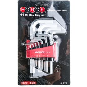 Набор Г-образных шестигранников 1,5-12 мм 11предметов FORCE 5116 (артикул 15870319) – фото 2