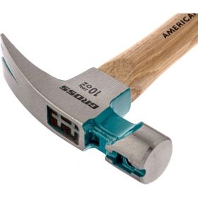 Молоток-гвоздодер GROSS American hickory 280г, угол 75, магнит, обрезиненная рукоятка 10417 (артикул 16129445) – фото 4