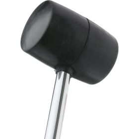 Резиновая киянка INTERTOOL 900г. 80 мм, черная резина, металлическая ручка HT-0233 (артикул 20216542) – фото 4