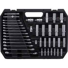 Набор инструмента ЭВРИКА 1*2""&1*4""&3*8"", DR, 6-гранный, 216 предмет ER-80216 (артикул 16257644) – фото 8