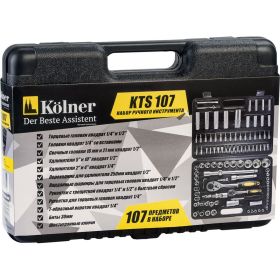 Набор ручного инструмента в пластиковом кейсе Kolner 107пр кн107ктс (артикул 16029733) – фото 2