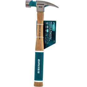 Молоток-гвоздодер GROSS American hickory 280г, угол 75, магнит, обрезиненная рукоятка 10417 (артикул 16129445) – фото 3