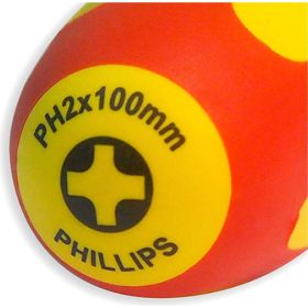 Диэлектрическая отвертка Ph2х100 мм SHTOK 09320 (артикул 15695519) – фото 2