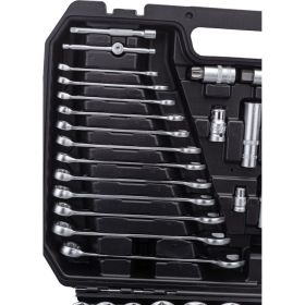 Набор инструмента ЭВРИКА 1*2""&1*4""&3*8"", DR, 6-гранный, 216 предмет ER-80216 (артикул 16257644) – фото 3