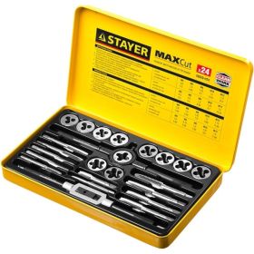 Набор метчиков и плашек STAYER MASTER 24 предмета 28020-H24 (артикул 15890240) – фото 3