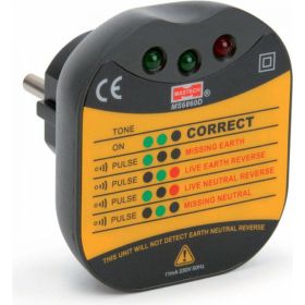 Цифровой тестер электросети для евро-розеток Mastech MS6860D 58485 (артикул 15491974) – фото 2