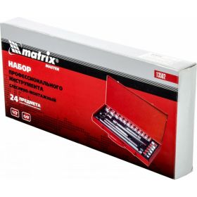 Автомобильный набор инструмента с квадратом 1/2" MASTER MATRIX 13582 (артикул 13698126) – фото 2