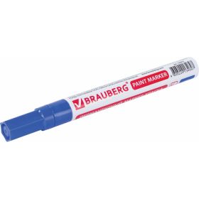 Лаковый маркер-краска 2-4 мм, синий, нитро-основа, алюминиевый корпус BRAUBERG 150873 (артикул 15867231) – фото 10