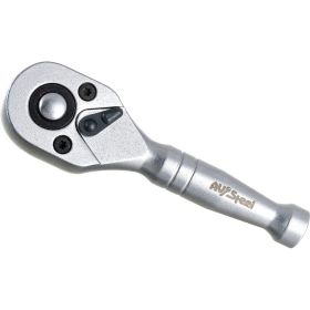 Трещотка AV Steel 1/4 72-зубца укороченная 95мм AV-508600 (артикул 16045301) – фото 1