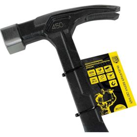 Молоток-гвоздодер Berger BG цельнокованый 450 г., магнит, 3-компонентная рукоятка,BG1527 (артикул 20428984) – фото 9