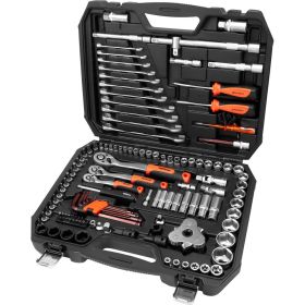Набор инструмента AV Steel 127 предметов 1/4"",3/8"" профессиональный AV-011127 (артикул 19749610) – фото 1
