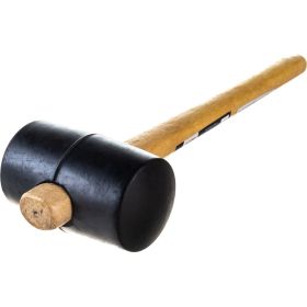 Киянка ULTIMA деревянная рукоятка, 450 г, черная резина, 121042 (артикул 18695796) – фото 4