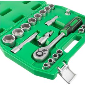 Набор инструментов INTERTOOL 21ед., 1/2"", Cr-V ET-6021SP (артикул 16831843) – фото 9