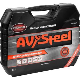 Набор инструмента AV Steel 127 предметов 1/4"",3/8"" профессиональный AV-011127 (артикул 19749610) – фото 4