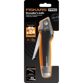 Нож для гипсокартона со сменным лезвием Fiskars CarbonMax 1027226 (артикул 16494097) – фото 2