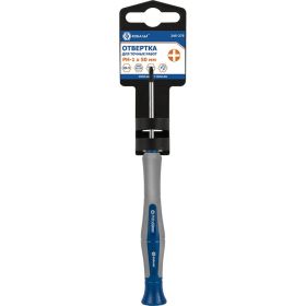 Отвертка для точных работ PH 1 х 50 мм CR-V,подвес КОБАЛЬТ Ultra Grip 245-275 (артикул 15701967) – фото 1