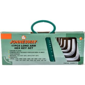 Набор торцевых шестигранных удлиненных ключей 1/16-3/4"" SAE, 17шт Jonnesway H02MH217S 49116 (артикул 15255138) – фото 6