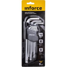 Набор шестигранных длинных ключей с шаром 9 шт Inforce 06-05-94 (артикул 16033248) – фото 7