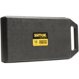 Набор отверток SHTOK 10 шт. кейс 09904 (артикул 15520678) – фото 4