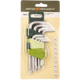 Набор коротких ключей TORX 9 шт ДТ/40 Дело Техники 563090 (артикул 15291208) – фото 1