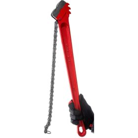 Односторонний цепной ключ с двойными губками REKON 24" 028424 (артикул 15603904) – фото 4