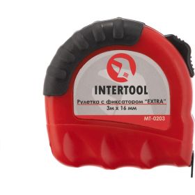 Рулетка с фиксатором INTERTOOL EXTRA 3 м х 16 мм MT-0203 (артикул 18730806) – фото 7
