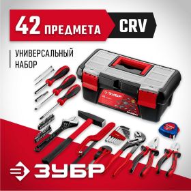 Универсальный набор инструмента для дома ЗУБР Хозяин-42 42 предмета 22105 (артикул 20573032) – фото 11