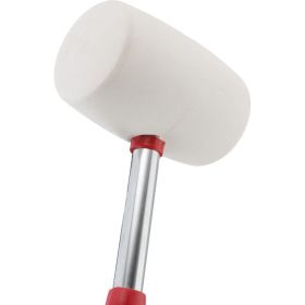 Резиновая киянка INTERTOOL 680г. 80 мм, белая резина, металлическая ручка HT-0235 (артикул 20216632) – фото 4
