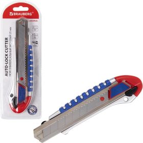 Универсальный мощный нож BRAUBERG Professional ширина 25 мм, металлический корпус 237448 (артикул 16742556) – фото 10