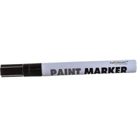 Маркер-краска INFORMAT PAINT PROFESSIONAL 4 мм, черный, круглый, нитро-основа KRR04K (артикул 17935069) – фото 1