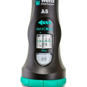 Динамометрический ключ с трещоткой WERAClick-Torque A 5 1/4, 2,5-25 Нм, L-290 мм WE-075604 (артикул 16199853) – фото 3