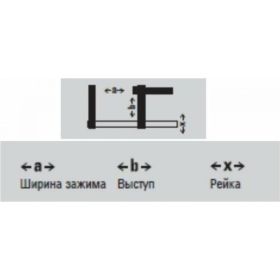 Струбцина 120/60 BESSEY BE-TPN12BE (артикул 14983116) – фото 2