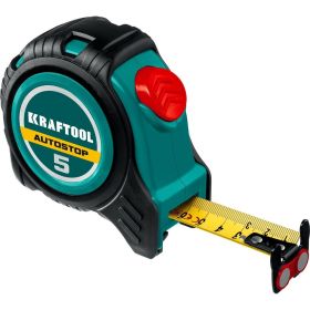 Рулетка с автостопом KRAFTOOL AutoStop 5 м 3412-5-19 (артикул 20210590) – фото 1