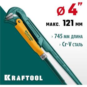 Трубный ключ Kraftool PANZER-90, №5, прямые губки 2734-40_z02 (артикул 16298057) – фото 4