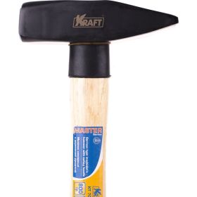 Слесарный молоток с деревянной рукояткой 800 г KRAFT KT 700701 (артикул 15966223) – фото 2