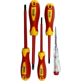 Набор диэлектрических отверток до 1000V, 5шт Berger BG BG1065 (артикул 15634096) – фото 1