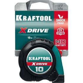 Рулетка KRAFTOOL X-Drive 10м х 25мм 34122-10 (артикул 18365035) – фото 2