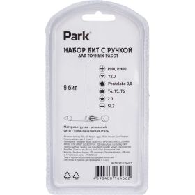 Набор бит с ручкой для точных работ Park 100249 (артикул 16540934) – фото 4